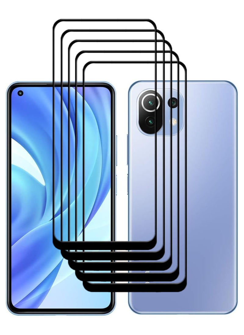 ACLIX 5 Pieces Antistatic ESD Dustproof Premium Quality High Definition Tempered Glass Screen Protector Designed For Xiaomi Mi 11 Lite - Image 1