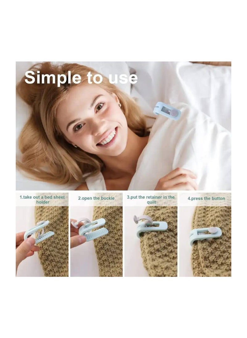 Generic - Bed Sheet Fasteners 6 Pieces Random Colors - Image 1