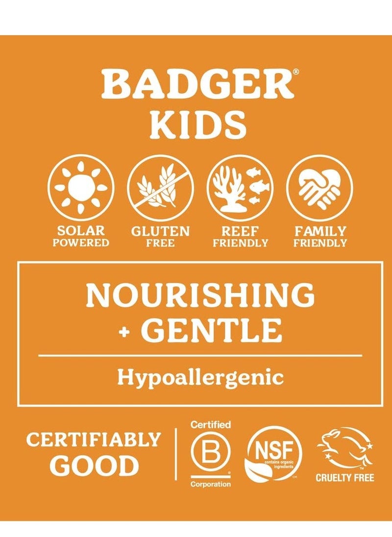 Badger Badger Kids Sunscreen Cream SPF 40, Organic Mineral Sunscreen Kids Face & Body with Zinc Oxide, Reef Friendly, Broad Spectrum, Water Resistant, 2.9 fl oz  - Image 2