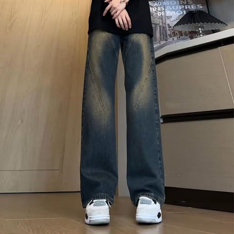 Unisex Classic Denim Jeans Loose Fit Daily Outdoor Wear - Image 1