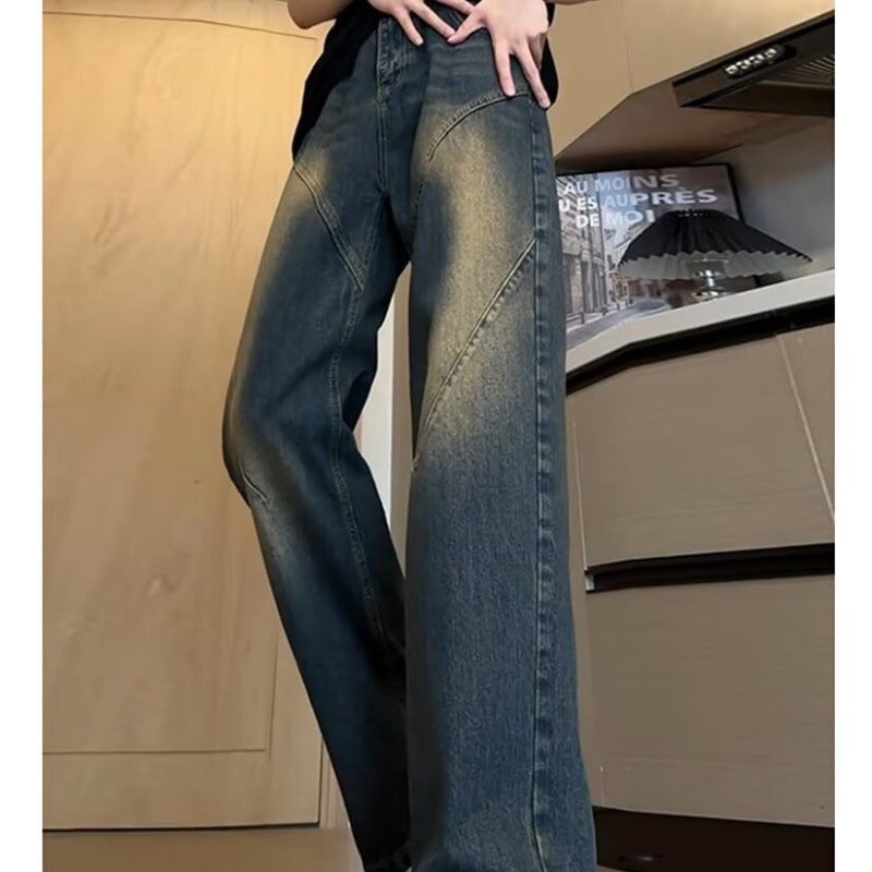 Unisex Classic Denim Jeans Loose Fit Daily Outdoor Wear - Image 5