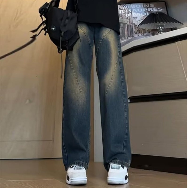 Unisex Classic Denim Jeans Loose Fit Daily Outdoor Wear - Image 4