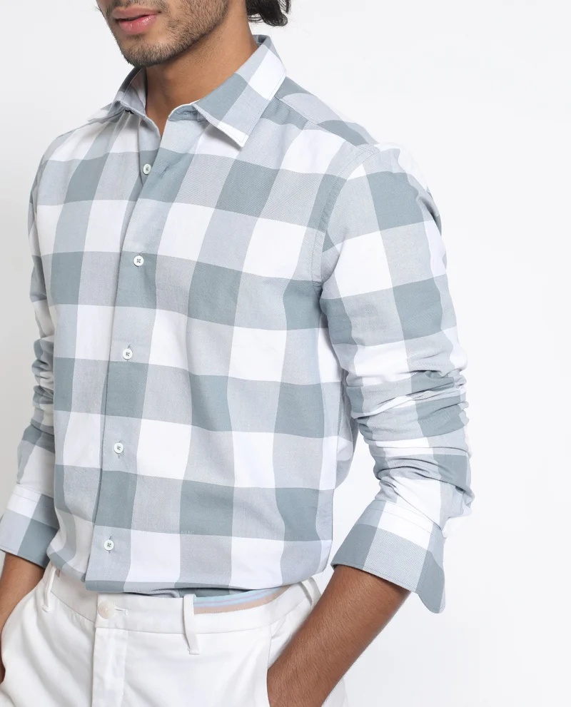 Rare Rabbit Men's Gingham Check Shirt