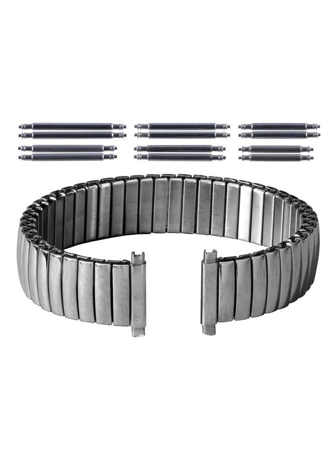 Gilden Gents Expansion 16-20mm Extra-Long High-Polish Stainless Steel Watch Band 504-SL - Image 1