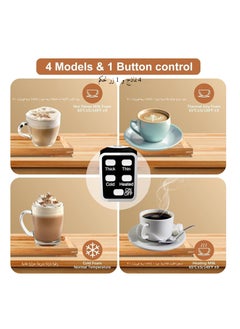 Aookay Milk Frother and Steamer 4 in 1, Electric Coffee Frother Automatic Milk Frothers, Coffee Heater Milk Warmer and Cold Foamer Frother with Temperature Control for Latte, Cappuccino, Macchiato (Black)  - Image 3