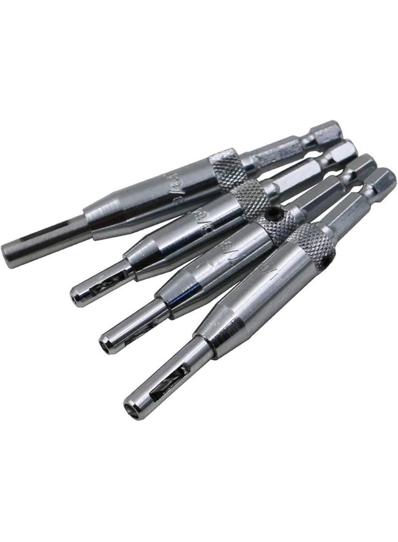 GGOOT 4 PCS/Set Doors Ego Focussing Hinge Tapper Core Drill Bit Set Hole Puncher Woodworking Tools Hardware tools - Image 1