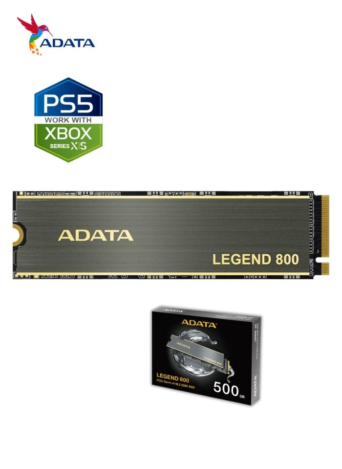 ADATA LEGEND 800 500 GB Solid State Drive NVMe SSD PCIe Gen4x4 M.2 2280 for Laptop Desktop PS5 XBOX  - Image 5