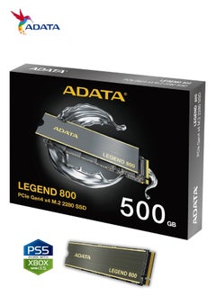 ADATA LEGEND 800 500 GB Solid State Drive NVMe SSD PCIe Gen4x4 M.2 2280 for Laptop Desktop PS5 XBOX  - Image 1