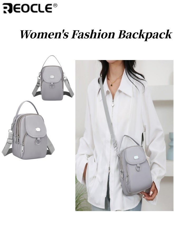 REOCLE Women's Fashion Backpack with Oxford Fabric and Structured Design Compact Daypack with Lightweight Water Resistant Feature for Travel Work Everyday Use - Image 1