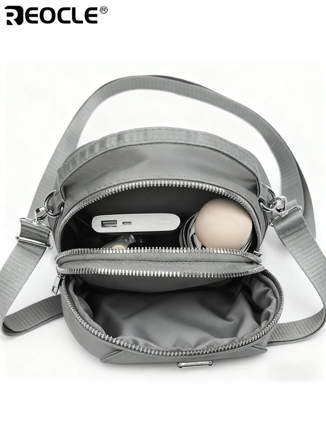 REOCLE Women's Fashion Backpack with Oxford Fabric and Structured Design Compact Daypack with Lightweight Water Resistant Feature for Travel Work Everyday Use - Image 3