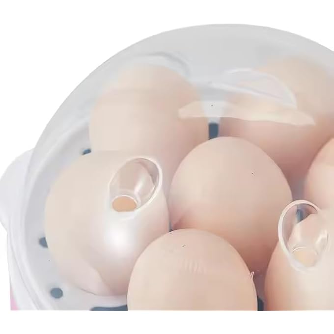 rayihni Mini Electric Omelette Frying Pan With Steamer  NonStick Surface LowPower Heating MultiFunction Cooker For Eggs Steak Breakfast  Compact Portable Dorm  Travel Use - Image 5