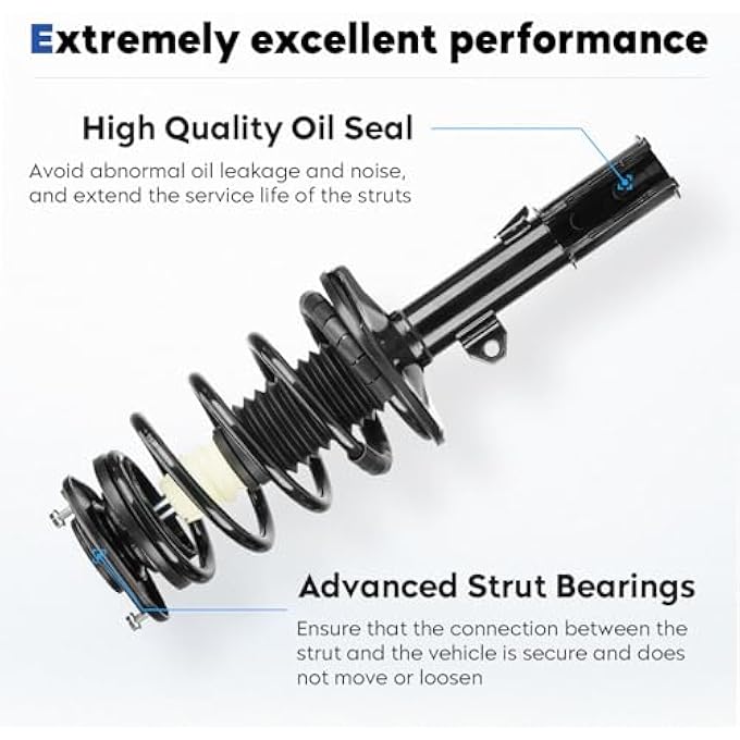 ريحني مجموعة دعامات أمامية كاملة مع ممتص صدمات زنبركي ملفوف، متوافق مع هوندا CrV موديلات 2007-2014 - Image 5