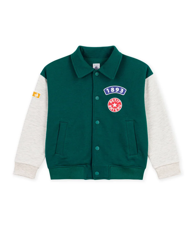 بيتي باتو Children's Varsity-Style Jacket In Colourblock Cotton