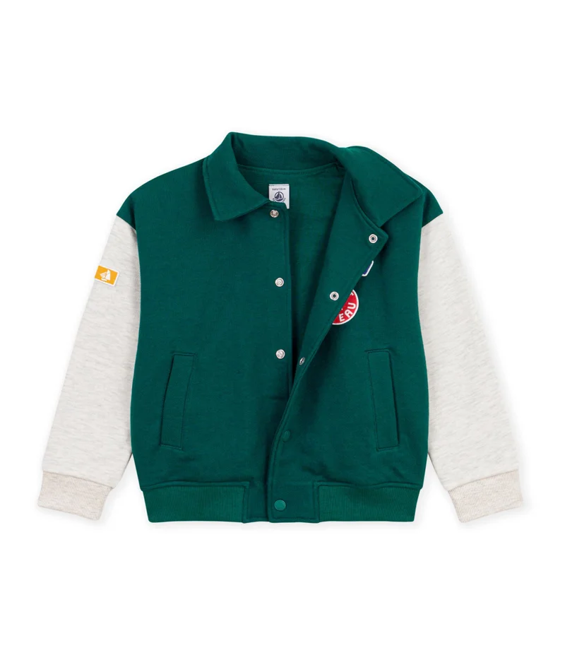 بيتي باتو Children's Varsity-Style Jacket In Colourblock Cotton