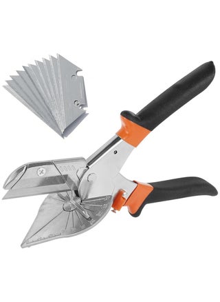 Multi Angle Miter Shear Cutter, Multifunctional Trunking Shears replaceable blades Hand Tools 45 To 135 Degree Miter Shears Cutting Tool with 10 Spare Blades, for Small Miter Jobs and DIY Projects - pzsku/Z898DFF252E758932895DZ/45/_/1708249795/9a9f00cf-bb14-4013-ab2e-2eca54fe2cf5