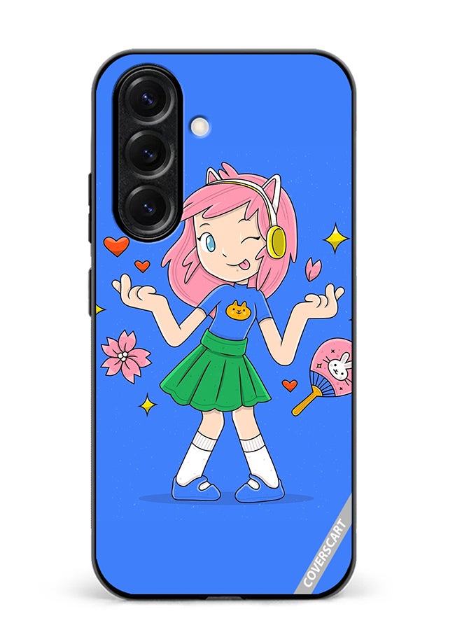 Protective Case Cover For Samsung Galaxy A56 Hand Drawn Otaku Vector Design Multicolour