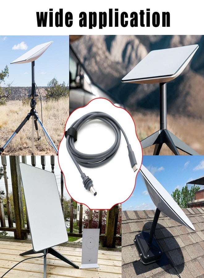 PDEEY كابل طاقة لستارلينك ميني، PD 100W USB-C/Type C إلى كابل شحن سريع DC بطول 6.6 قدم، مقاوم للماء في الهواء الطلق - Image 5