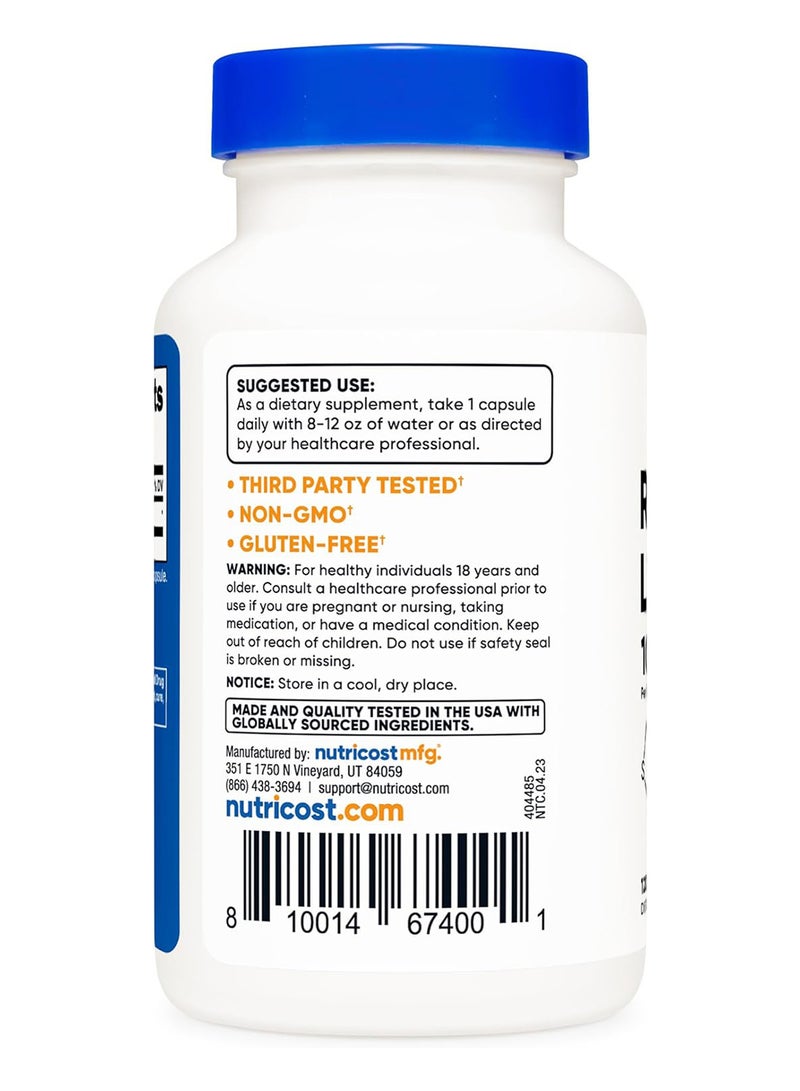 حمض رالفا ليبويك 100 ملجم، 120 كبسولة - Image 4