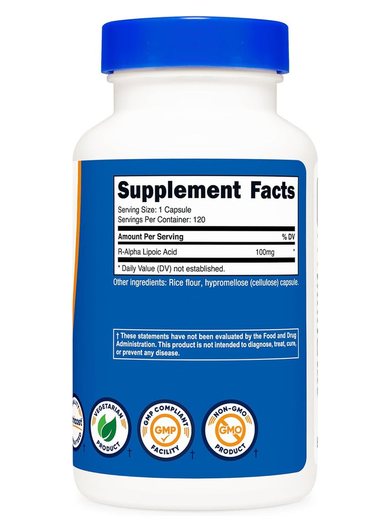 حمض رالفا ليبويك 100 ملجم، 120 كبسولة - Image 5