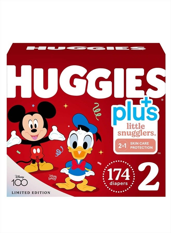 HUGGIES Huggies Little Snugglers Plus Diapers Size 2, 174 Count - Image 1