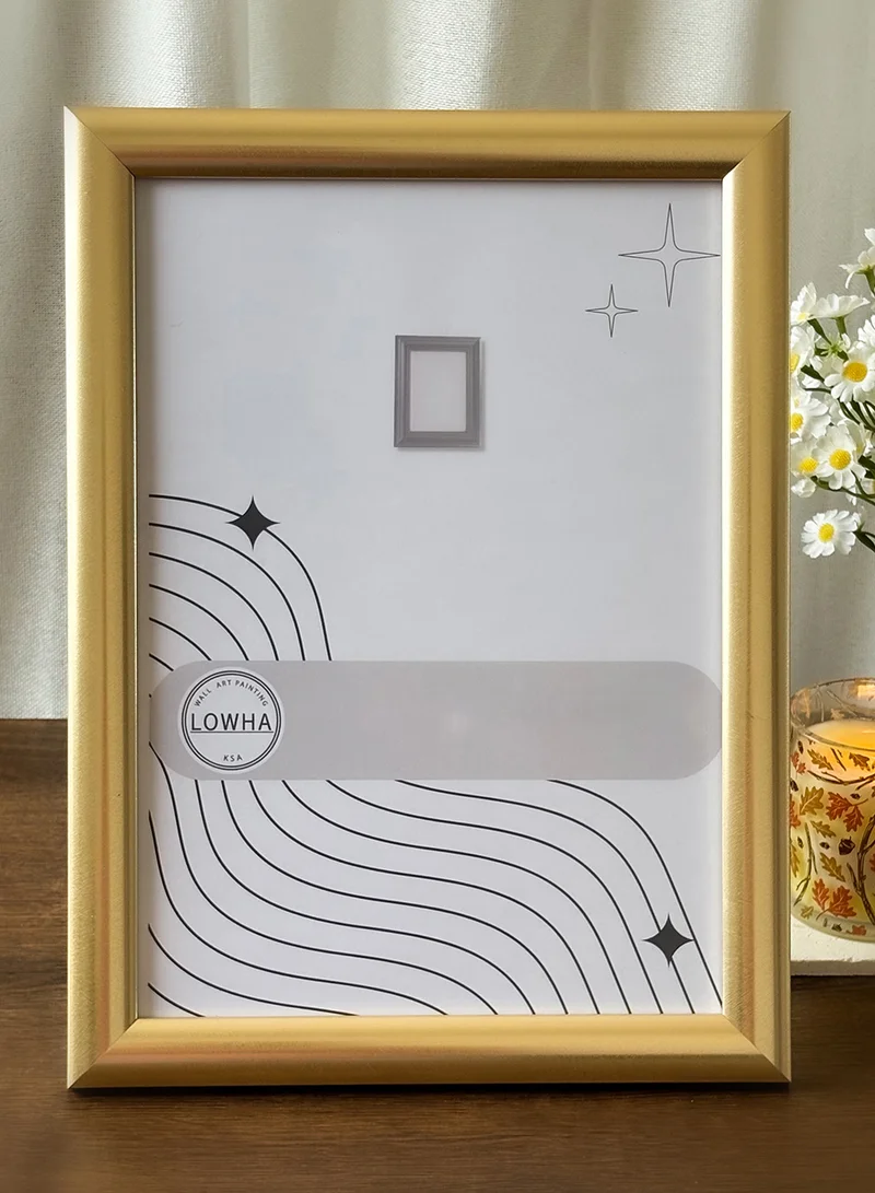 LOWHA Ornate Tabletop Picture Photo Frame with MDF Backing Includes Built-in Stand and Acrylic Front