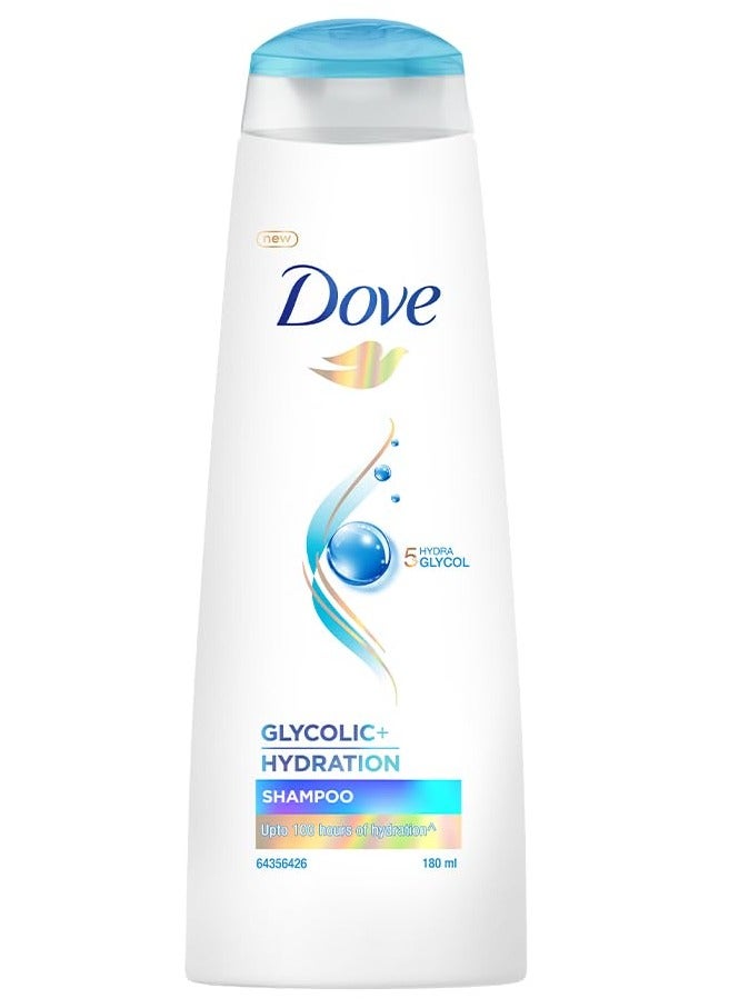 دوف شامبو Glycolic + Hydration 180 مل مع 5٪ Hydra-Glycol لـ Upto 100 ساعة من الشعر المرطب والسوائل. - Image 1