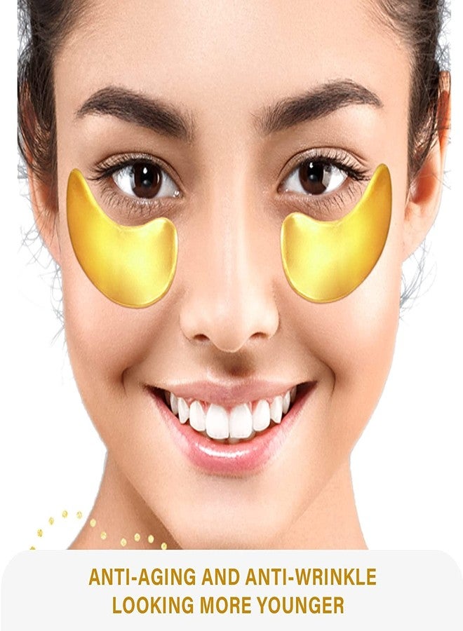 JICOOT Under Eye Patches (10 Pairs-Eye Masks) Under Eye Mask Amino Acid & Collagen, Under Eye Mask for Face Care, Eye Mask for Dark Circles and Puffiness, Under Eye Masks for Personal Care (GOLD) - Image 4