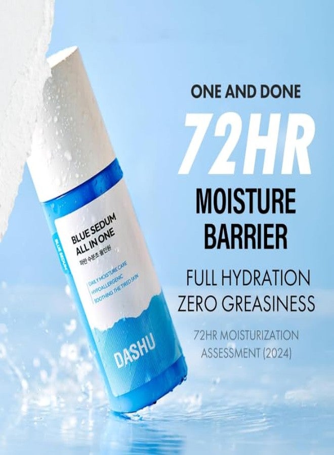 DASHU Blue Sedum Moist All-in One | Hydrating Moisturizer Face Cream 8 Types of Hyaluronic Acids | Gentle Face Moisturizer 5.07 fl oz - Image 2