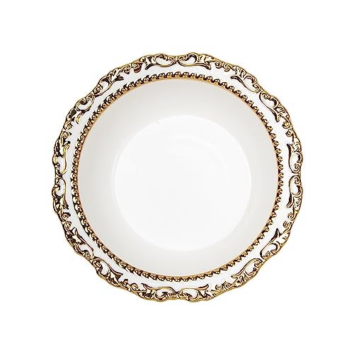 MARKET 99 Serving Dish Ceramic | Sweets Serving Dish | Cookies Serving Dish | Dry Fruits Serving Dish | Serving Platter | White- 1 Pcs-21 x 21 x 4.8 Cm - Image 3