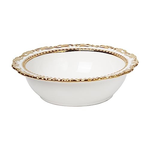 MARKET 99 Serving Dish Ceramic | Sweets Serving Dish | Cookies Serving Dish | Dry Fruits Serving Dish | Serving Platter | White- 1 Pcs-21 x 21 x 4.8 Cm - Image 4