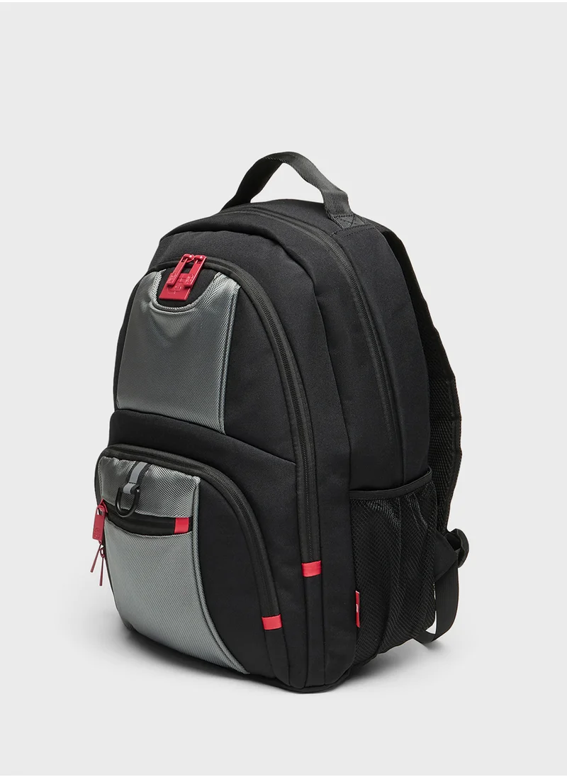 Ecko Unltd. Ecko Panel Detail Backpack with Adjustable Straps