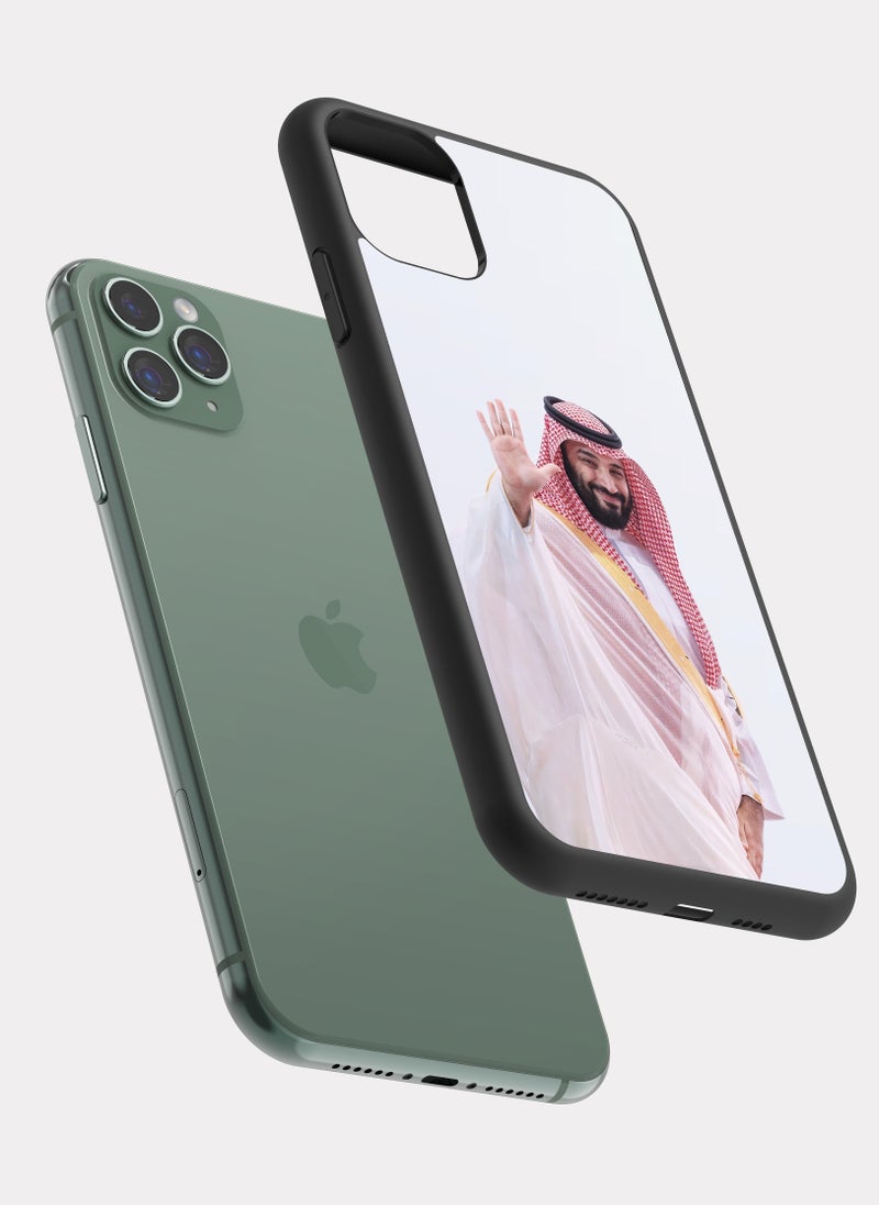 بكسلات كفر ايفون 11 برو ماكس ولي العهد محمد ابن سلمان ابيض احمر - Image 2