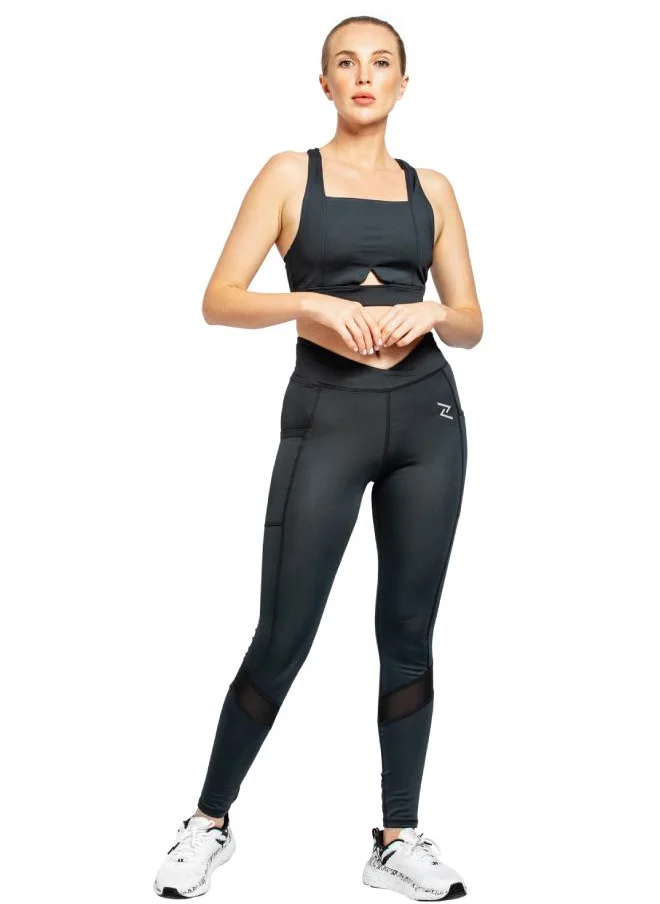 ZAECY Women's Crisscross Hourglass Leggings with Pockets