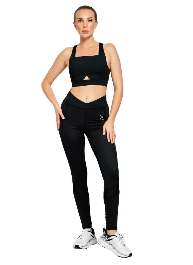 ZAECY Women's Crisscross Hourglass Leggings with Pockets