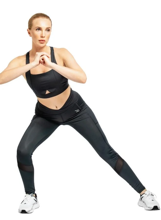 ZAECY Women's Crisscross Hourglass Leggings with Pockets