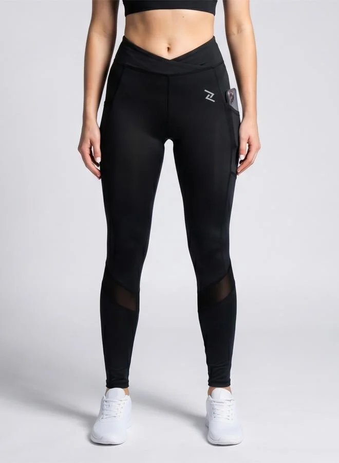 ZAECY Women's Crisscross Hourglass Leggings with Pockets