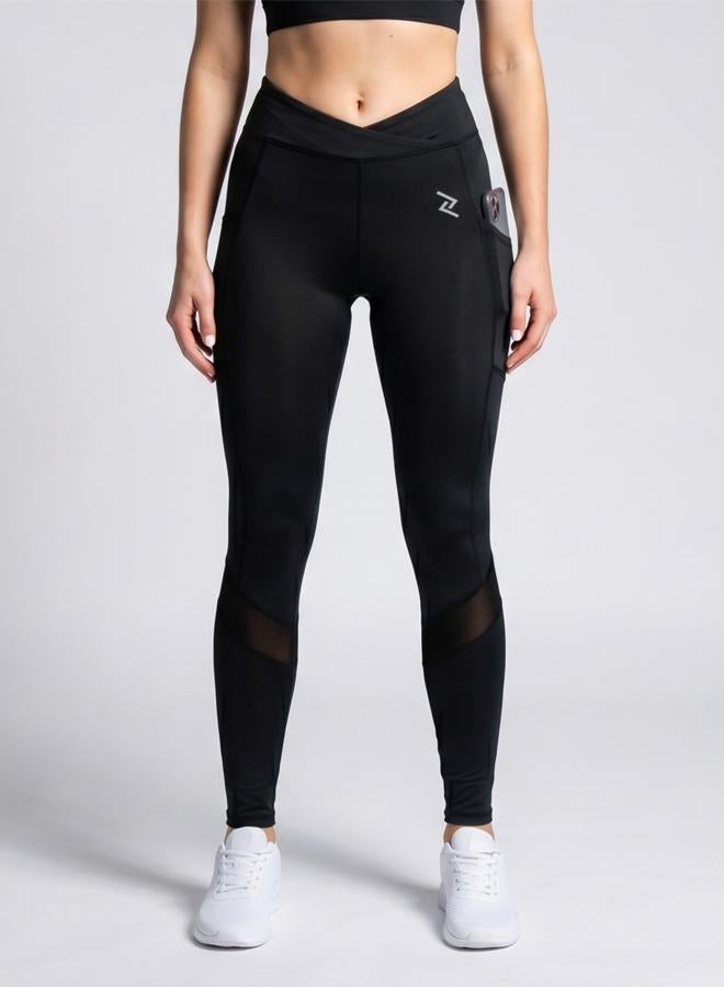 ZAECY Women's Crisscross Hourglass Leggings with Pockets - Image 1