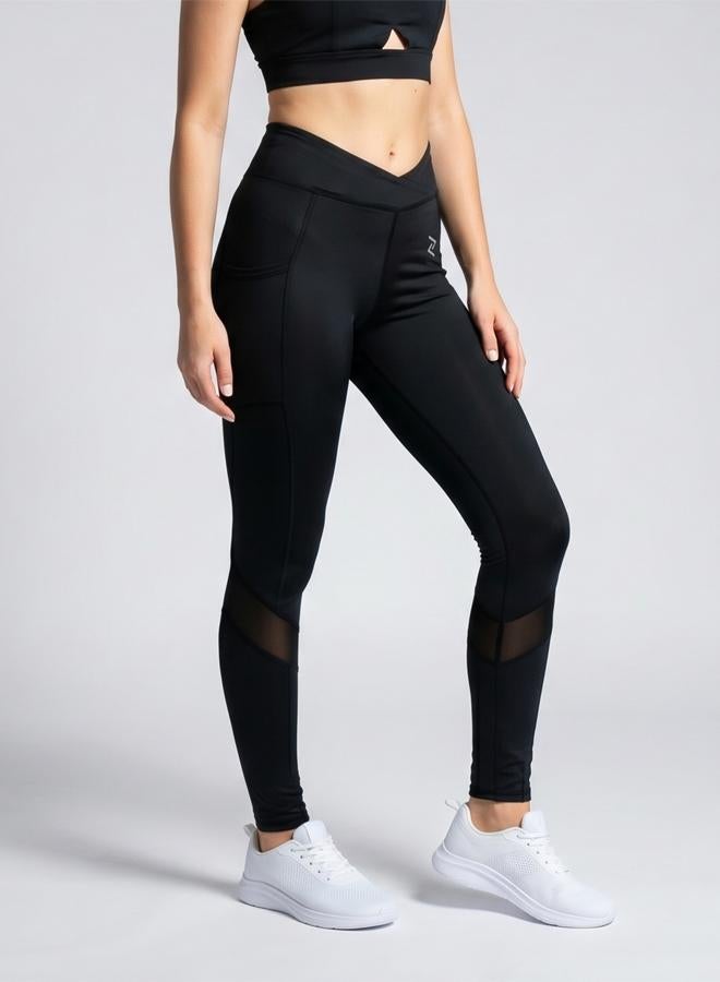 ZAECY Women's Crisscross Hourglass Leggings with Pockets - Image 3