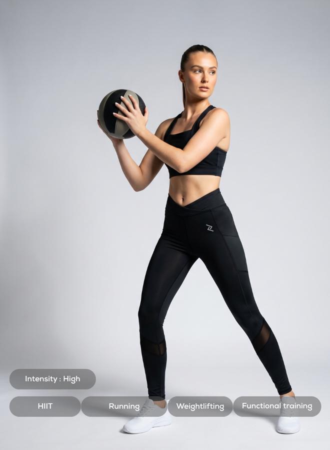 ZAECY Women's Crisscross Hourglass Leggings with Pockets - Image 5
