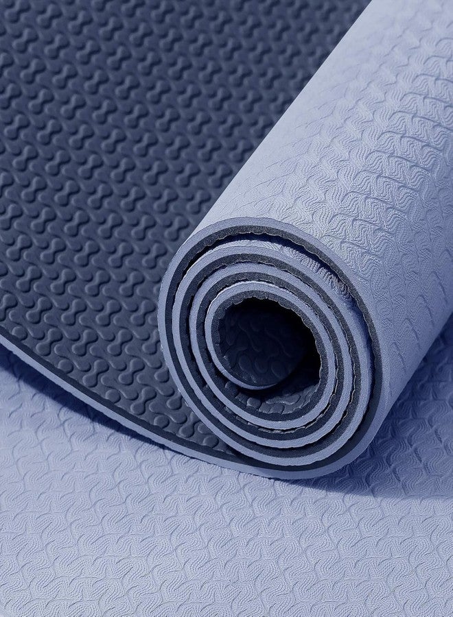 IUGA Yoga Mat Thick Non Slip Anti-tear Pilates Mat Eco Friendly Hot Yoga Mats for Workout & Exercise(72"x 24"x 6mm) - Image 2