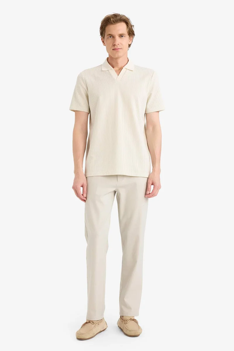 ديفاكتو Regular Fit Short Sleeve Polo T-Shirt