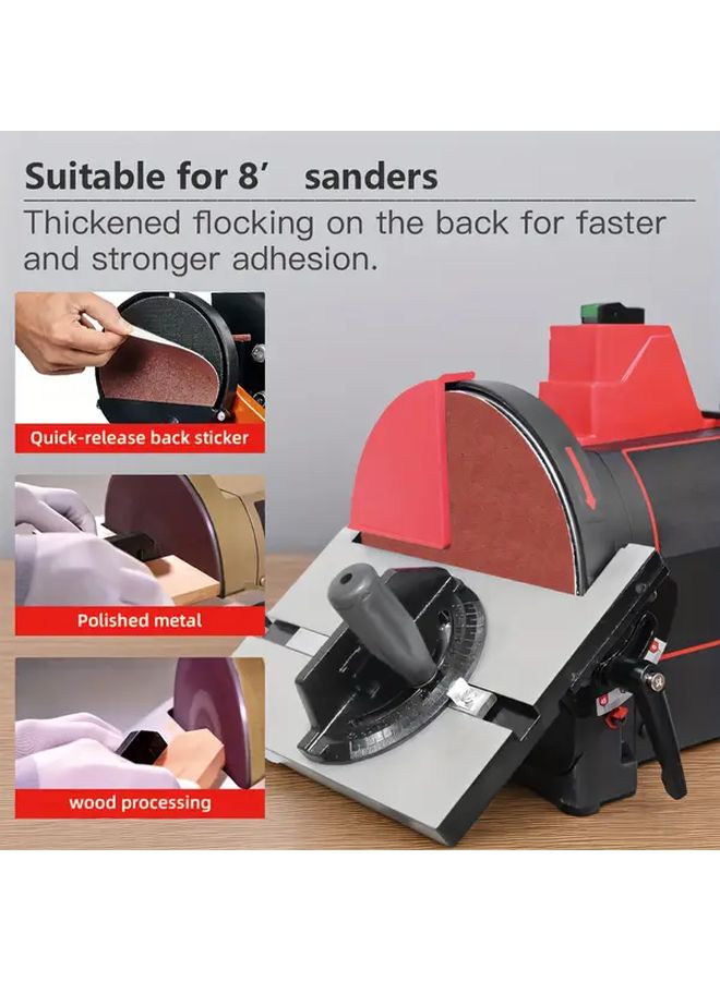 20pcs 240 Grit 8 Inch Sanding Discs Multi Surface Polishing For Wood Metal Stone - Image 4