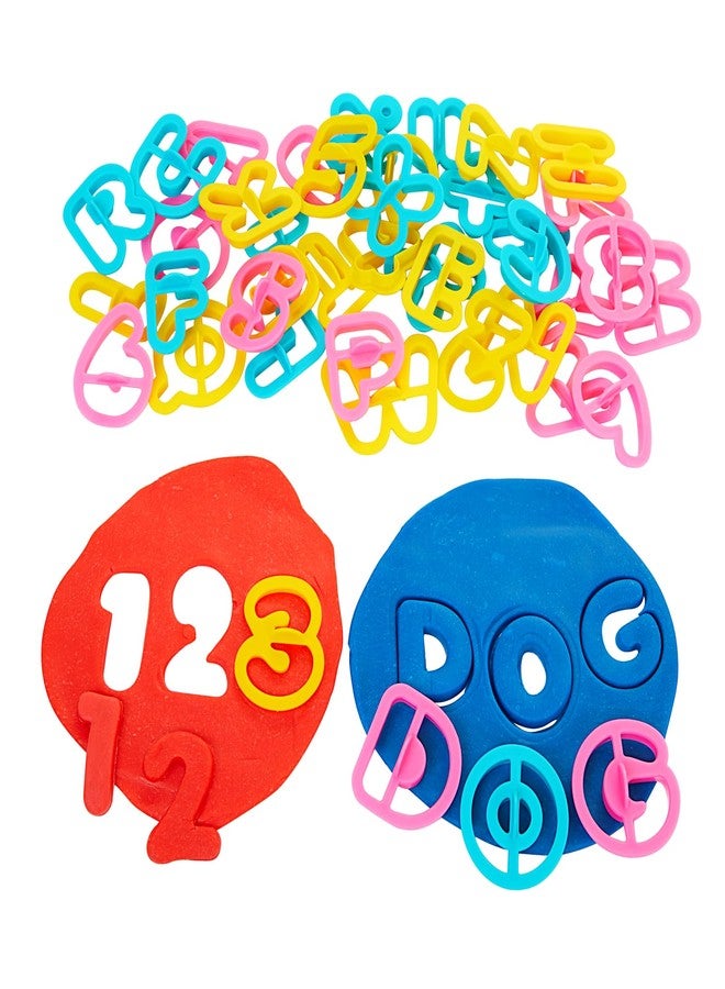 Colorations Alphabet & Number Dough Cutter Set - 41 Pieces - Image 1