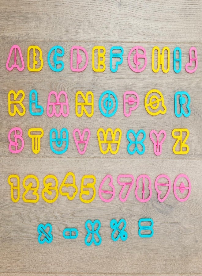 Colorations Alphabet & Number Dough Cutter Set - 41 Pieces - Image 5