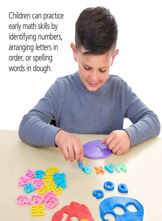 Colorations Alphabet & Number Dough Cutter Set - 41 Pieces - Image 3