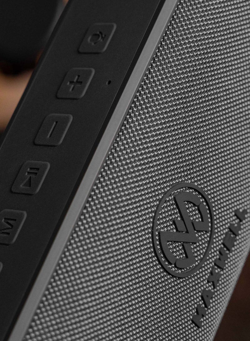 Maxwell Electronics Maxwell Maxbeat 60W Bluetooth Speaker - Portable HiFi, IPX6 Water Resistant, 12H Playtime, Deep Bass, Bluetooth 5.3, Type-C Fast Charging Speaker (Black) - Image 3