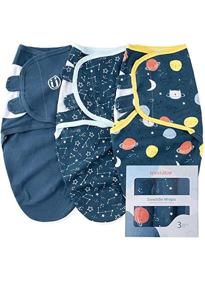 Soft Cotton Baby Sleep Sack 3 Pack Medium(3-6 Month), Swaddle Wrap for Newborn and Infant, Adjustable Swaddle Set for Boy and Girl, Space Design - pzsku/Z898EBF27A29DDC02ADB6Z/45/_/1733906607/1c7cca1f-7cab-4427-a8c0-8cc16dd6481b