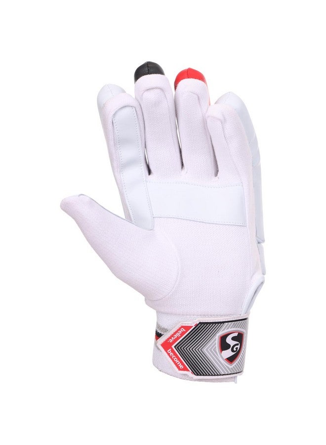 SG Polyvinyl Chloride Blaze LITE Cricket Batting Gloves Youth RH, White - Image 4