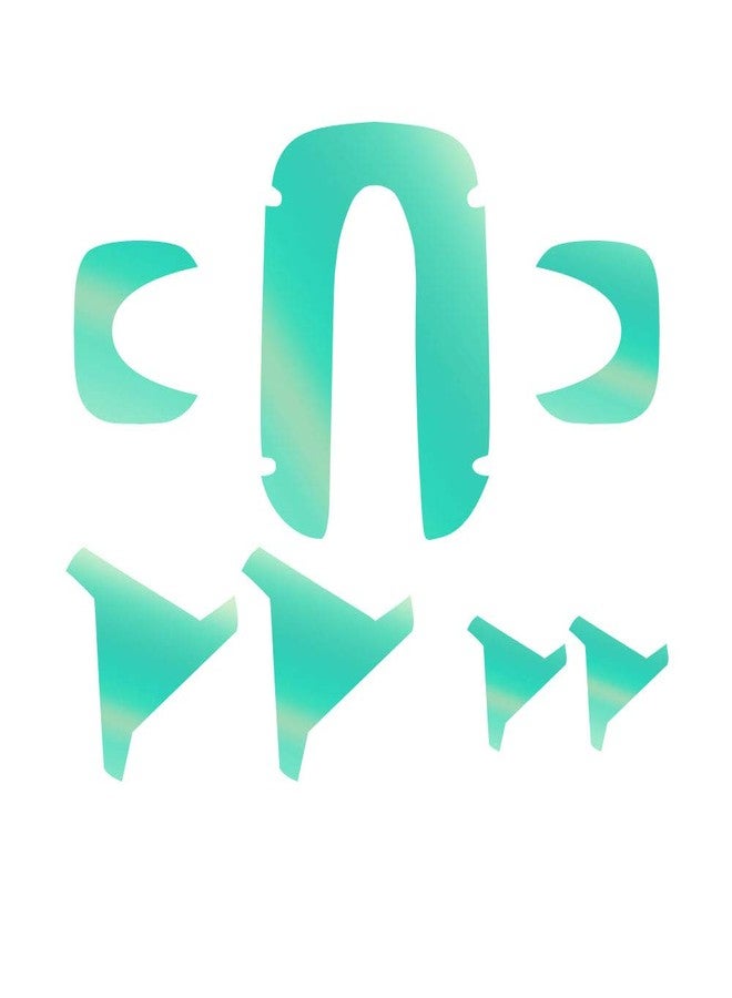 اي بس سي طقم تزيين واقي شاشة وجه روبوت فيكتور من IPG يتضمن مجموعة عجلات وهيكل، 7 ملصقات، و2 واقي شاشة (أزرق مرجاني). - Image 3