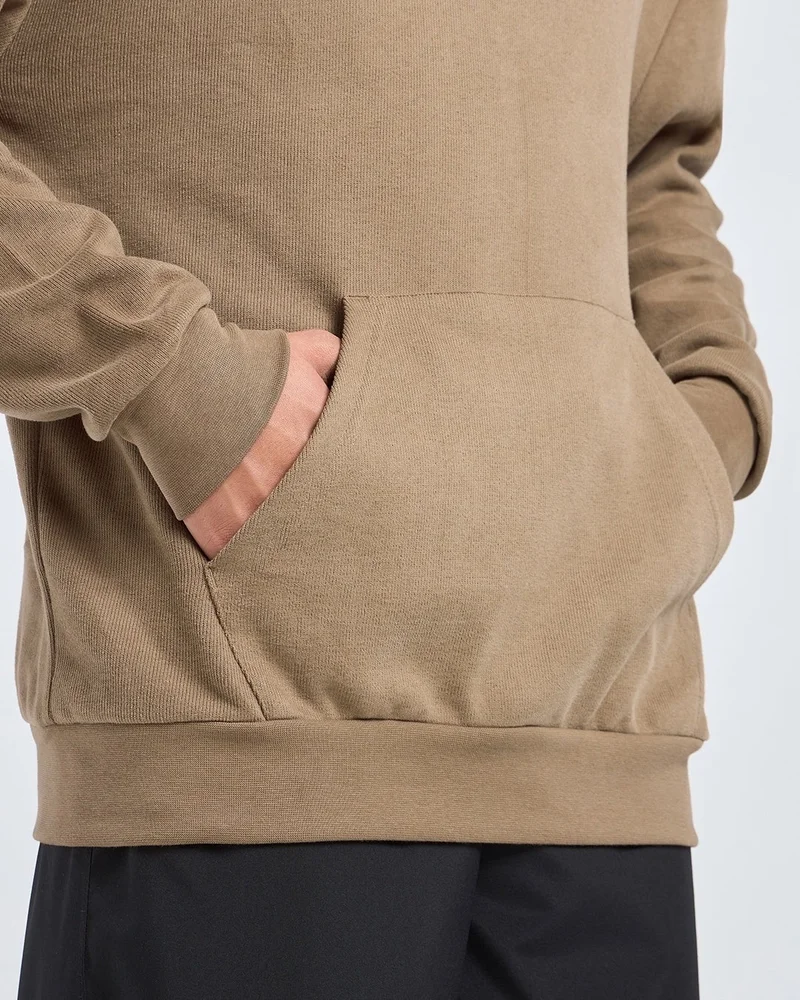 bewakoof  Men's Ginger Root Brown Oversized Hoodies  | Best Price UAE